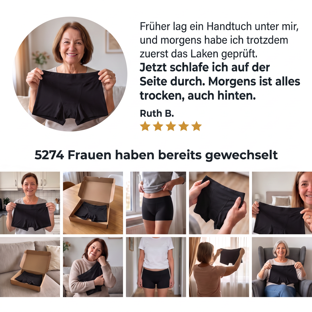 Kundinnenstimmen zu den Landry Boyshorts, 5274 Frauen haben bereits gewechselt